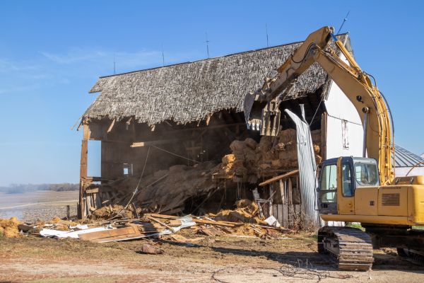 Barn Demolition in Hickory
